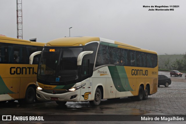 Empresa Gontijo de Transportes 19570 na cidade de João Monlevade, Minas Gerais, Brasil, por Mairo de Magalhães. Número da foto: #13103279.