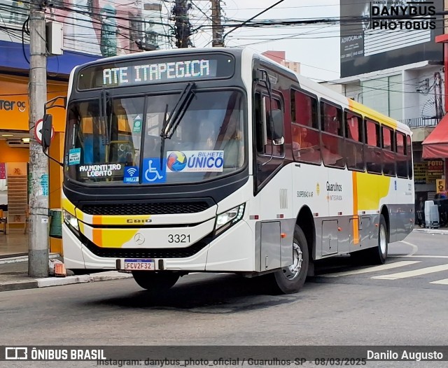 Viação Campo dos Ouros 3321 na cidade de Guarulhos, São Paulo, Brasil, por Danilo Augusto. Número da foto: #13102791.