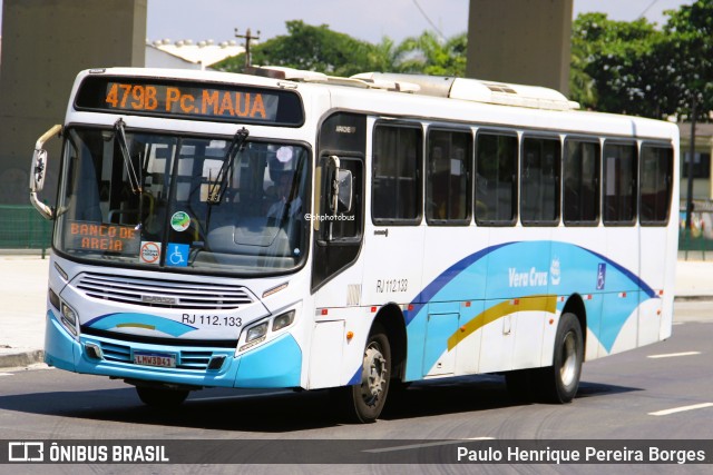 Auto Viação Vera Cruz - Belford Roxo RJ 112.133 na cidade de Rio de Janeiro, Rio de Janeiro, Brasil, por Paulo Henrique Pereira Borges. Número da foto: #13105140.