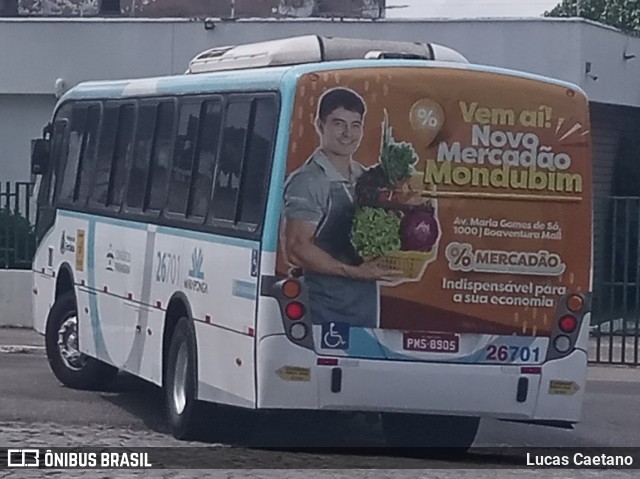Maraponga Transportes 26701 na cidade de Fortaleza, Ceará, Brasil, por Lucas Caetano. Número da foto: #13103363.