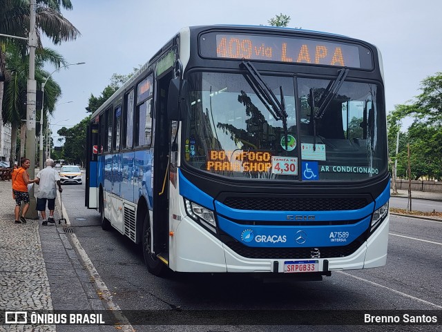 Viação Nossa Senhora das Graças A71589 na cidade de Rio de Janeiro, Rio de Janeiro, Brasil, por Brenno Santos. Número da foto: #13102457.