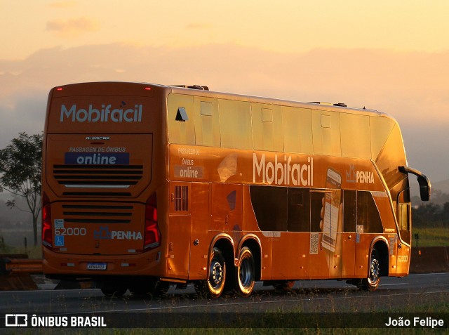 Empresa de Ônibus Nossa Senhora da Penha 62000 na cidade de Canas, São Paulo, Brasil, por João Felipe. Número da foto: #13102845.