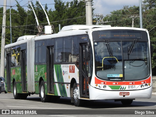 Next Mobilidade - ABC Sistema de Transporte 8151 na cidade de São Paulo, São Paulo, Brasil, por Diego Silva. Número da foto: #13105280.