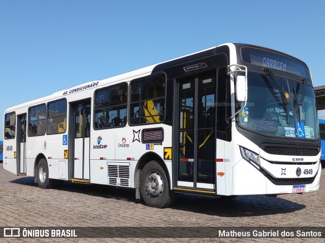 Onicamp Transporte Coletivo 4949 na cidade de Campinas, São Paulo, Brasil, por Matheus Gabriel dos Santos. Número da foto: #13105297.