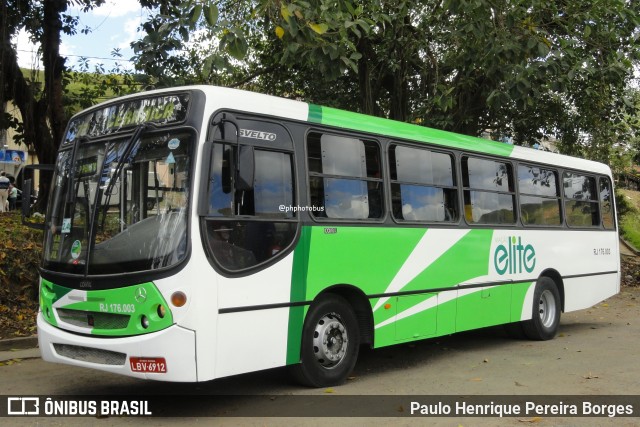 Viação Elite RJ 176.003 na cidade de Barra do Piraí, Rio de Janeiro, Brasil, por Paulo Henrique Pereira Borges. Número da foto: #13105005.