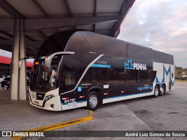 Empresa de Ônibus Nossa Senhora da Penha 64110 na cidade de Guaratinguetá, São Paulo, Brasil, por André Luiz Gomes de Souza. Número da foto: #13105405.