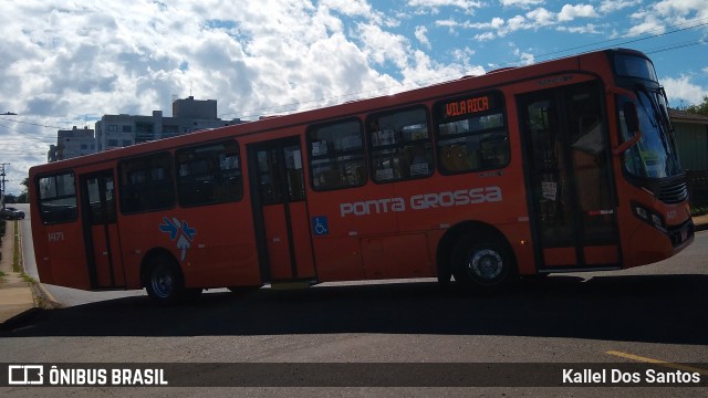 VCG - Viação Campos Gerais 1471 na cidade de Ponta Grossa, Paraná, Brasil, por Kallel Dos Santos. Número da foto: #13103605.
