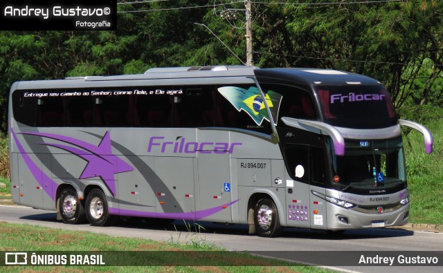 Frilocar Viagem e Turismo RJ 894.007 na cidade de Aparecida, São Paulo, Brasil, por Andrey Gustavo. Número da foto: #13102738.