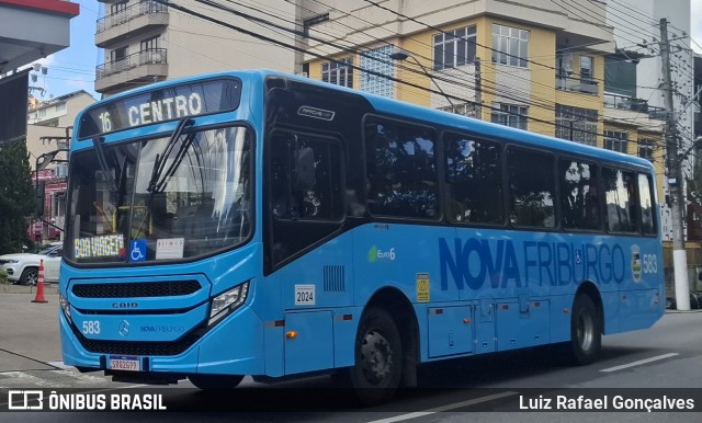 FAOL - Friburgo Auto Ônibus 583 na cidade de Nova Friburgo, Rio de Janeiro, Brasil, por Luiz Rafael Gonçalves. Número da foto: #13103663.