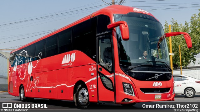 ADO - Autobuses de Oriente 1178 na cidade de Gustavo A. Madero, Ciudad de México, México, por Omar Ramírez Thor2102. Número da foto: #13102488.