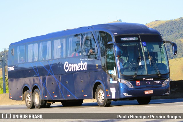 Viação Cometa 715105 na cidade de Roseira, São Paulo, Brasil, por Paulo Henrique Pereira Borges. Número da foto: #13104918.