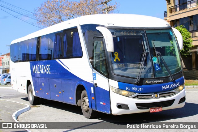 Rápido Macaense RJ 150.011 na cidade de São Pedro da Aldeia, Rio de Janeiro, Brasil, por Paulo Henrique Pereira Borges. Número da foto: #13105065.