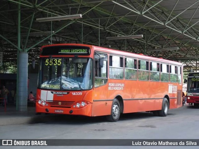 Expresso Unir 14339 na cidade de Pedro Leopoldo, Minas Gerais, Brasil, por Luiz Otavio Matheus da Silva. Número da foto: #13103622.