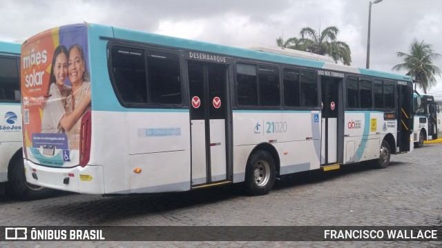 Aliança Transportes Urbanos 21020 na cidade de Fortaleza, Ceará, Brasil, por FRANCISCO WALLACE. Número da foto: #13102963.