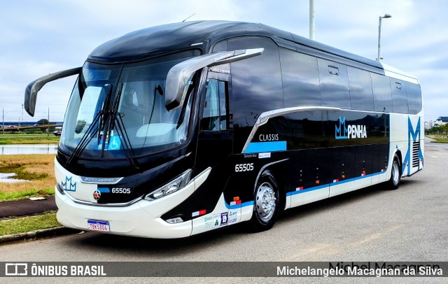 Empresa de Ônibus Nossa Senhora da Penha 65505 na cidade de São José dos Pinhais, Paraná, Brasil, por Michelangelo Macagnan da Silva. Número da foto: #13102384.
