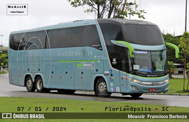 Viação Garcia 8575 na cidade de Florianópolis, Santa Catarina, Brasil, por Moaccir  Francisco Barboza. Número da foto: #13105057.