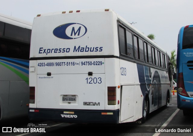 Expresso Mabus 1203 na cidade de Aparecida, São Paulo, Brasil, por Leonardo Daniel. Número da foto: #13103931.