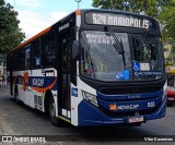 Viação Novacap B51518 na cidade de Rio de Janeiro, Rio de Janeiro, Brasil, por Vitor Dasneves. Número da foto: #13103239.