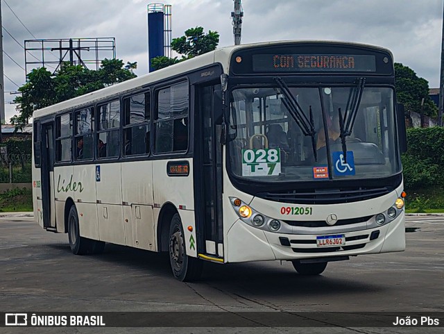 Auto Ônibus Líder 0912051 na cidade de Manaus, Amazonas, Brasil, por João Pbs. Número da foto: #13105778.