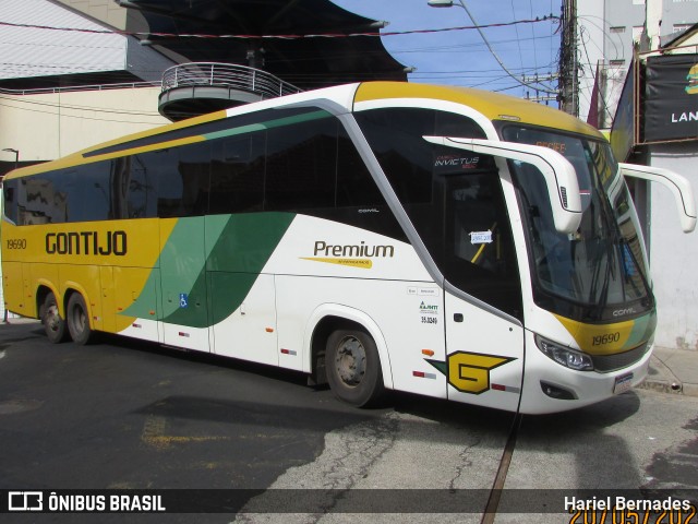 Empresa Gontijo de Transportes 19690 na cidade de São José do Rio Preto, São Paulo, Brasil, por Hariel Bernades. Número da foto: #13106349.