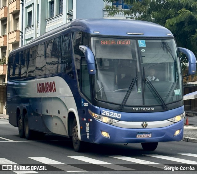 Viação Águia Branca 26280 na cidade de Vitória, Espírito Santo, Brasil, por Sergio Corrêa. Número da foto: #13105738.