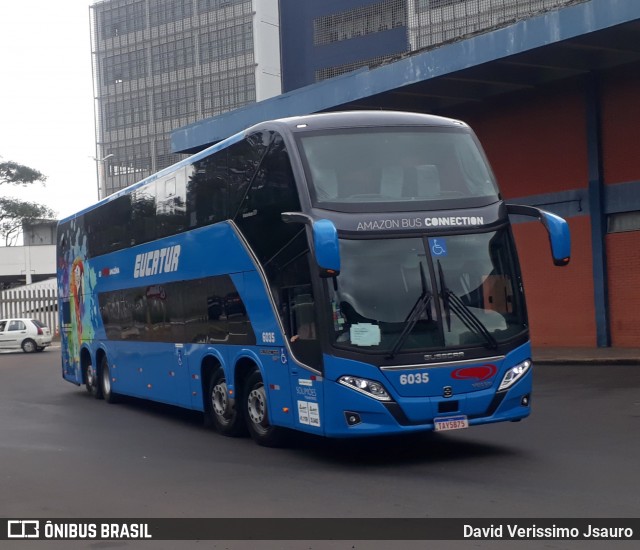 Eucatur - Empresa União Cascavel de Transportes e Turismo 6035 na cidade de Porto Alegre, Rio Grande do Sul, Brasil, por David Verissimo Jsauro. Número da foto: #13106317.