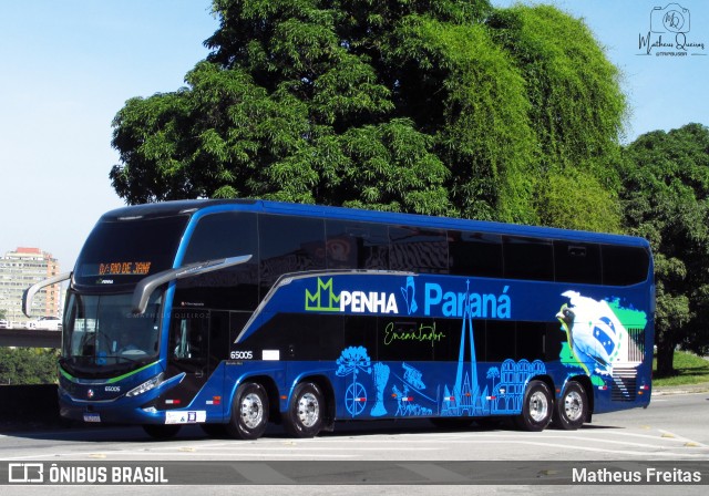 Empresa de Ônibus Nossa Senhora da Penha 65005 na cidade de Resende, Rio de Janeiro, Brasil, por Matheus Freitas. Número da foto: #13107591.