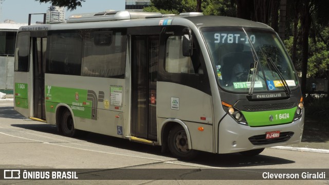 Transcooper > Norte Buss 1 6424 na cidade de São Paulo, São Paulo, Brasil, por Cleverson Giraldi. Número da foto: #13106858.