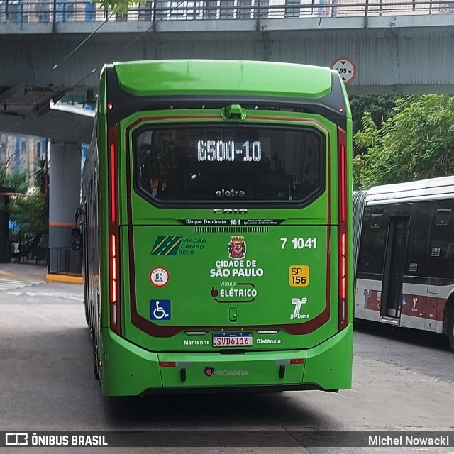 Viação Campo Belo 7 1041 na cidade de São Paulo, São Paulo, Brasil, por Michel Nowacki. Número da foto: #13107654.