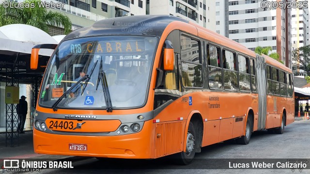 Viação Antonina 24403 na cidade de Curitiba, Paraná, Brasil, por Lucas Weber Calizario. Número da foto: #13105941.