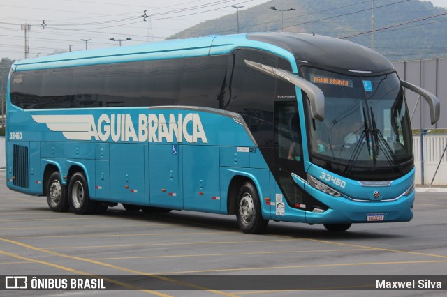 Viação Águia Branca 33460 na cidade de Duque de Caxias, Rio de Janeiro, Brasil, por Maxwel Silva. Número da foto: #13106429.