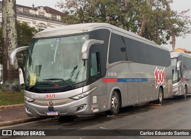 Auto Viação 1001 RJ 108.1120 na cidade de São João del Rei, Minas Gerais, Brasil, por Carlos Eduardo Santos. Número da foto: #13106176.