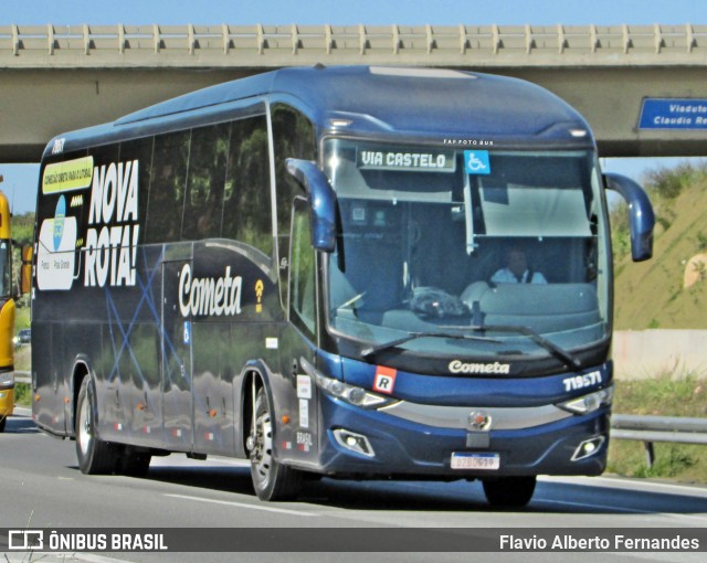 Viação Cometa 719571 na cidade de Araçariguama, São Paulo, Brasil, por Flavio Alberto Fernandes. Número da foto: #13106587.