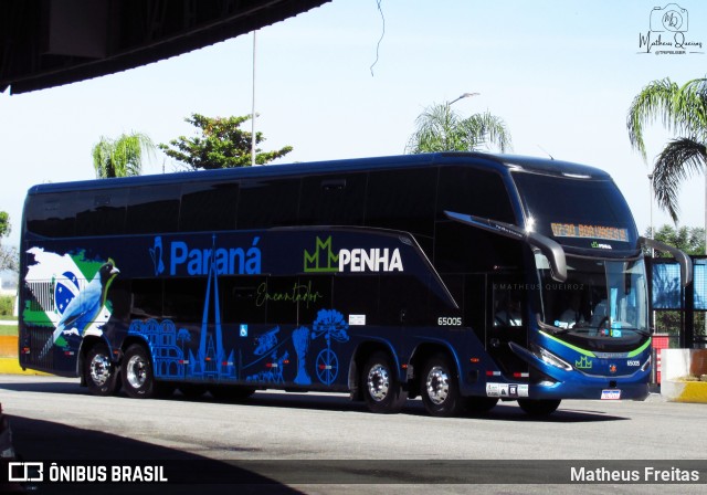 Empresa de Ônibus Nossa Senhora da Penha 65005 na cidade de Resende, Rio de Janeiro, Brasil, por Matheus Freitas. Número da foto: #13107589.