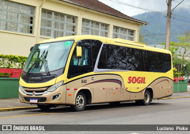 SOGIL - Sociedade de Ônibus Gigante Ltda. 642 na cidade de Jaraguá do Sul, Santa Catarina, Brasil, por Luciano  Piske. Número da foto: #13106935.