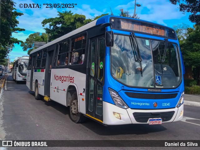 Consórcio Navegantes - 03 > Empresa de Transportes São Sebastião 03040 na cidade de João Pessoa, Paraíba, Brasil, por Daniel da Silva. Número da foto: #13105913.