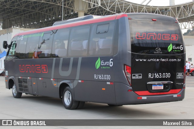 Transportes Única Petrópolis RJ 163.030 na cidade de Duque de Caxias, Rio de Janeiro, Brasil, por Maxwel Silva. Número da foto: #13106440.
