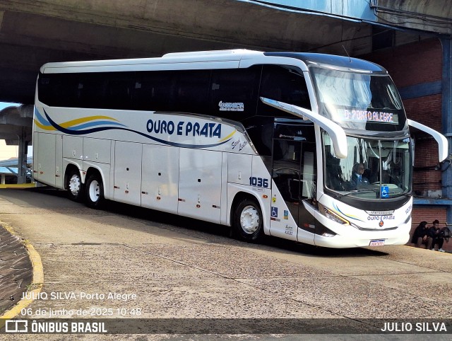 Viação Ouro e Prata 1036 na cidade de Porto Alegre, Rio Grande do Sul, Brasil, por JULIO SILVA. Número da foto: #13108177.