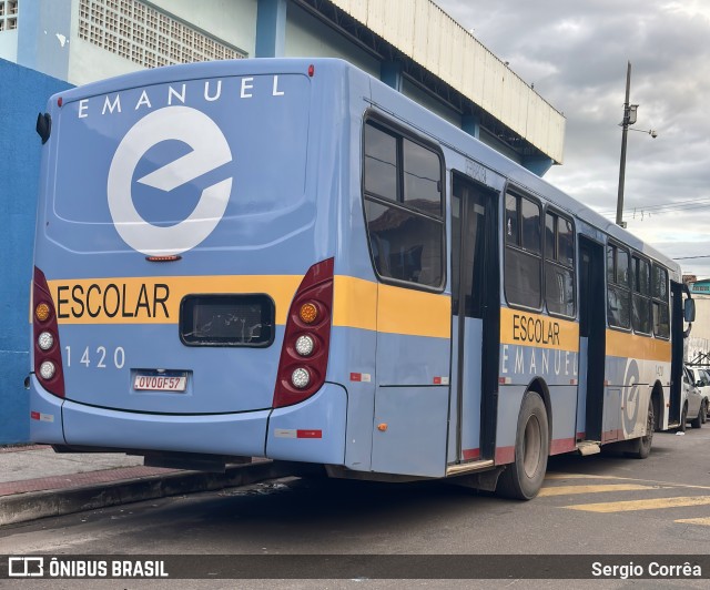 Emanuel Transportes 1420 na cidade de Vila Velha, Espírito Santo, Brasil, por Sergio Corrêa. Número da foto: #13109977.
