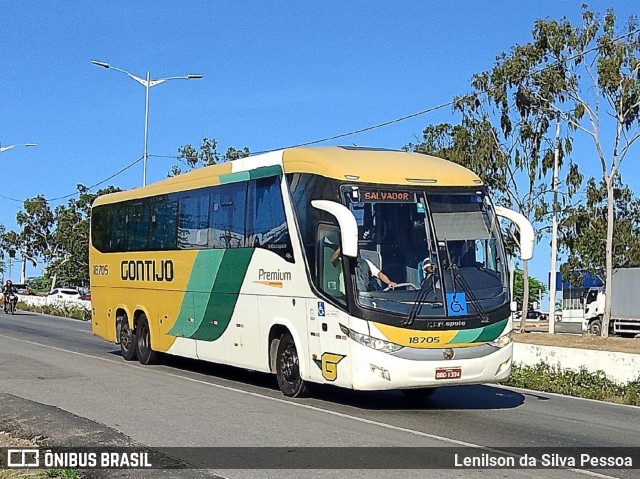 Empresa Gontijo de Transportes 18705 na cidade de Caruaru, Pernambuco, Brasil, por Lenilson da Silva Pessoa. Número da foto: #13109264.