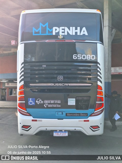 Empresa de Ônibus Nossa Senhora da Penha 65080 na cidade de Porto Alegre, Rio Grande do Sul, Brasil, por JULIO SILVA. Número da foto: #13108165.