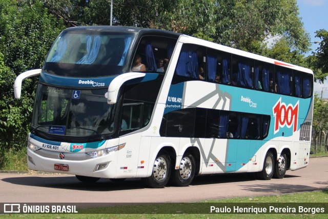 Auto Viação 1001 RJ 108.401 na cidade de Curitiba, Paraná, Brasil, por Paulo Henrique Pereira Borges. Número da foto: #13109166.