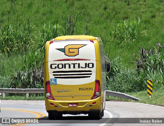 Empresa Gontijo de Transportes 19285 na cidade de Santos Dumont, Minas Gerais, Brasil, por Isaias Ralen. Número da foto: #13109193.