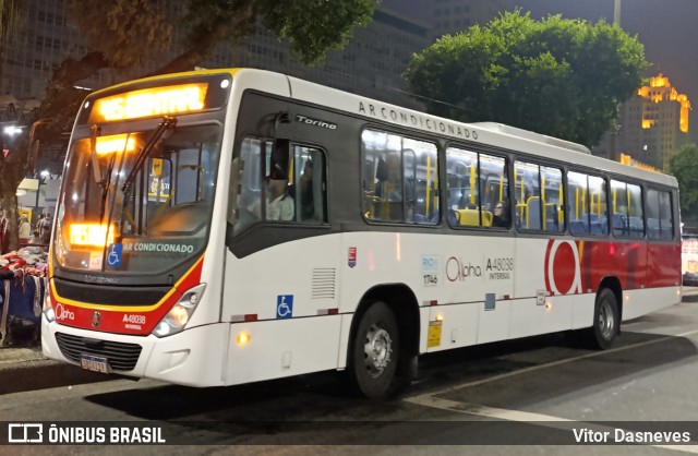 Auto Viação Alpha A48038 na cidade de Rio de Janeiro, Rio de Janeiro, Brasil, por Vitor Dasneves. Número da foto: #13109816.