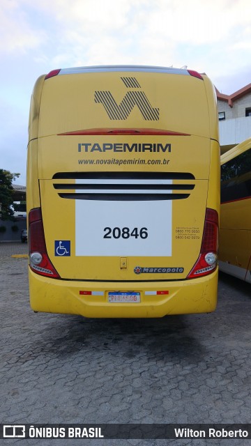 Viação Nova Itapemirim 20846 na cidade de Governador Valadares, Minas Gerais, Brasil, por Wilton Roberto. Número da foto: #13109807.