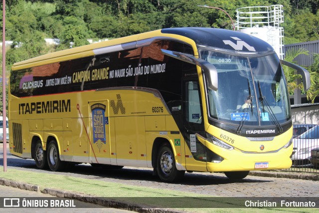 Viação Nova Itapemirim 60376 na cidade de Leopoldina, Minas Gerais, Brasil, por Christian  Fortunato. Número da foto: #13107935.