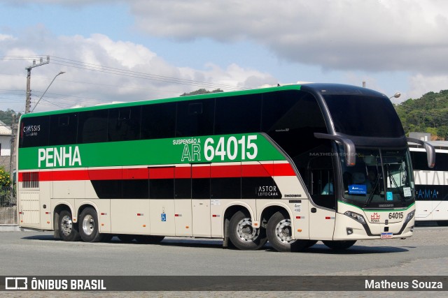 Empresa de Ônibus Nossa Senhora da Penha 64015 na cidade de Balneário Camboriú, Santa Catarina, Brasil, por Matheus Souza. Número da foto: #13112835.