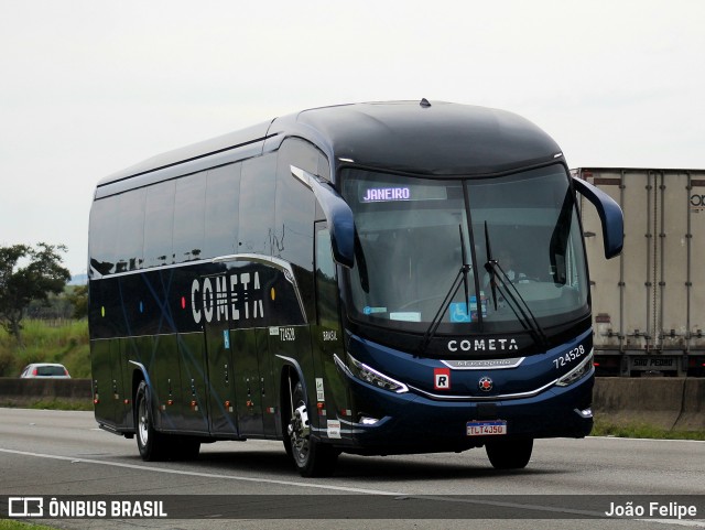 Viação Cometa 724528 na cidade de Lorena, São Paulo, Brasil, por João Felipe. Número da foto: #13112549.