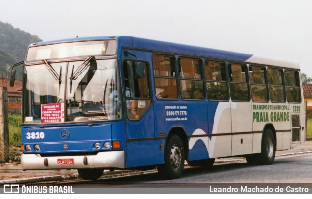 Executiva Transportes Urbanos 3820 na cidade de Praia Grande, São Paulo, Brasil, por Leandro Machado de Castro. Número da foto: #13111816.