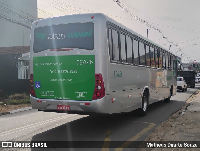 Rápido Sumaré 13426 na cidade de Hortolândia, São Paulo, Brasil, por Matheus Duarte Souza. Número da foto: #13111182.